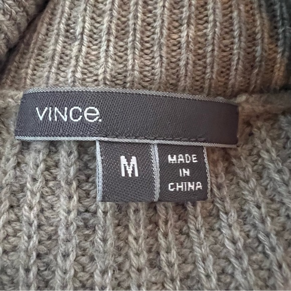 VINCE Cowl Neck Wool/Cashmere Sweater Dress Tunic Size M - Picture 9 of 9